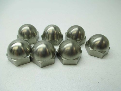 Lot 7 new tri clover ms36a142a112s cap nut stainless 1/4in d393484 for sale