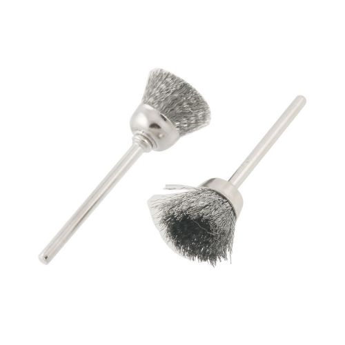 2 Pcs 17mm Dia Steel Wire Cup Brush for Rotary Tools Die Grinder