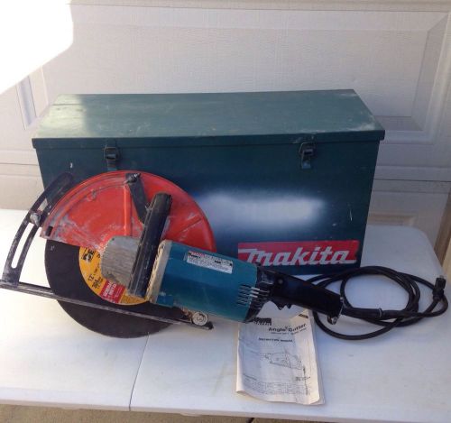 Makita Angle Cutter 12&#034; Model 4110c Concrete Metal With Carrying Case