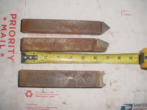 LOT OF 3 BIG Lathe mill tool bits cutters machine machinist tooling Carbide 4A