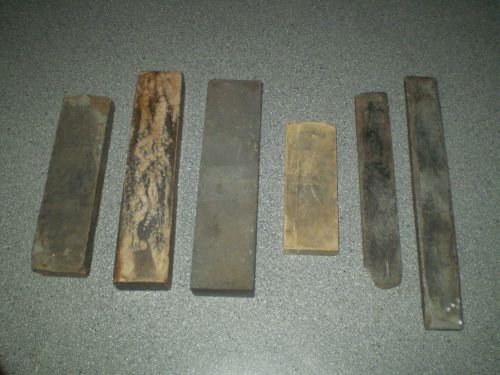 LOT OF USED HONING SHARPENING STONES STICKS, NATURAL STONE s5