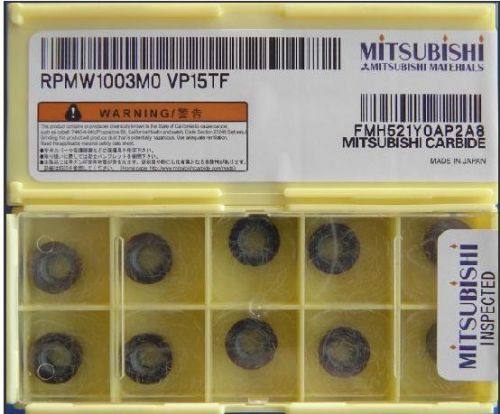 10pcs RPMW1003MO Mitsubishi Carbide insert made in Japan CNC Milling cutter(B)