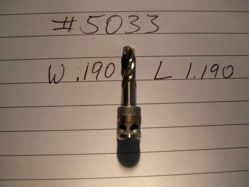 2 new drill bits #5033 .190 hsco cobalt guhring made in us aircraft hss for sale