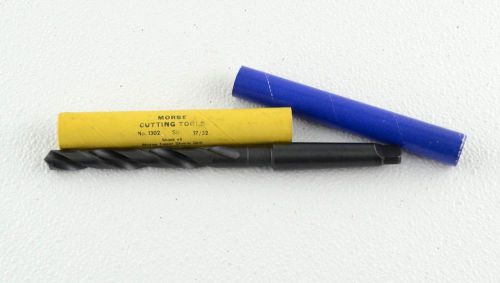 Morse Cutting Tools #2 Taper High Speed Steel Drill Bit 17/32&#034; NEW - No. 1302