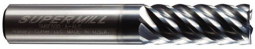 Supermill 3/8&#034; 6 fl high perf. cnc end mill-titanium,stainless, high temp alloy for sale