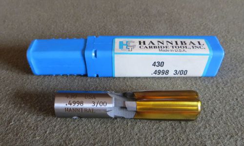 .4998&#034; carbide-tipped reamer - hannibal carbide tool usa for sale