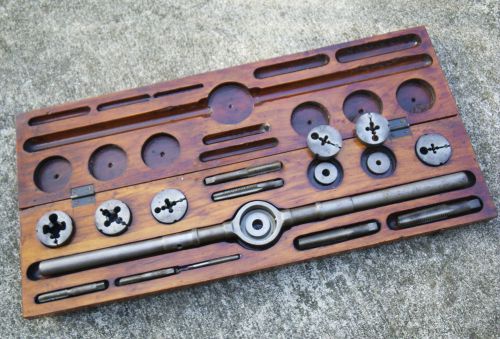 Antique Tap and Die Tool Set - Wiley &amp; Russell Mfg. Co. Greenfield Massachusetts