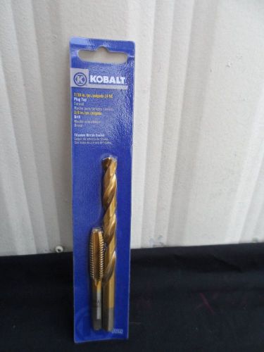 KOBALT  3/8&#034; DRILL BIT &amp; 7/16&#034;-14NF TAP   New in sealed package. &#034;Free Shipping&#034;