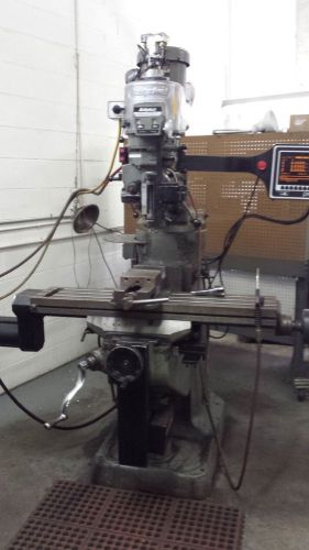 Bridgeport cnc 2 axis vertical mill with proto trak controller for sale