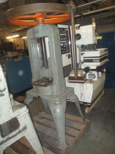 Waterbury farrel 10 ton bridge style hand operated screw / fly press for sale