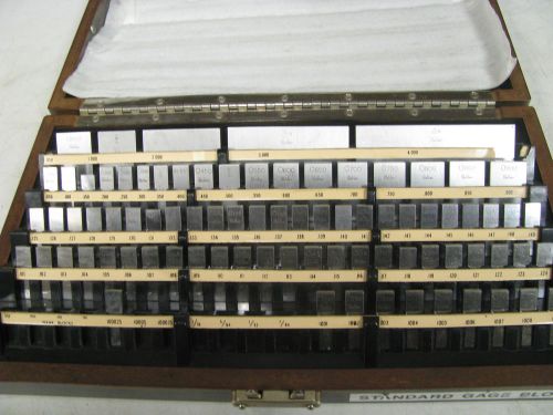Starrett/webber rectangular gage block set - 82 piece 1.001&#034; - 4&#034; - eo22 for sale