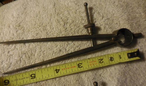 VINTAGE &#034;YANKEE&#034; STYLE SPRING TOP STEEL DIVIDER THE LUFKIN RULE CO.,6 1/2&#034; long