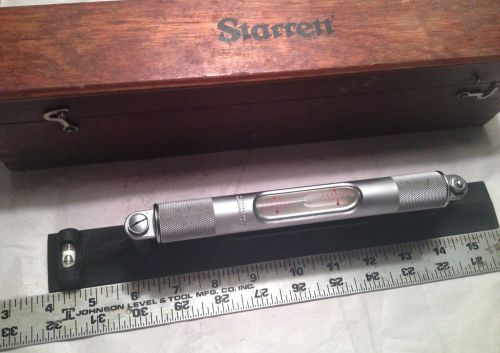 Nice machinist lathe tool precision starrett 12&#034; level in original wood box for sale