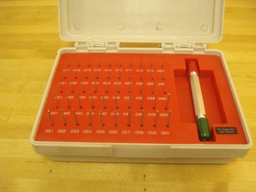 Class zz pin gage set, m0 plus, 50 pc, .011&#034; to .060&#034;, nist for sale