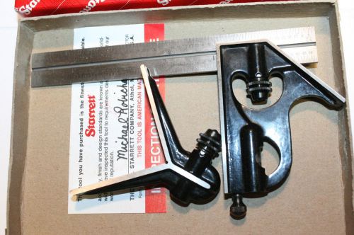 Starrett center heads with regular blade combination square 33hc-6-16r for sale