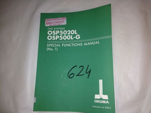 Okuma Special Functions Manual (No. 1) OSP5020L, OSP500L-G
