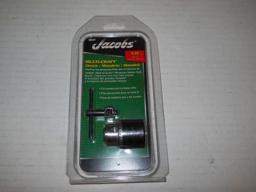 2 Jacobs Multi Craft Chuck Mandrin Mandril 3/8&#034; &amp; 1/2&#034; #30247 &amp; 30598 cord&amp;less