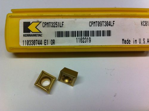 Kennametal chamfer cutter inserts cpmt3251lf 5pc factory pack for sale