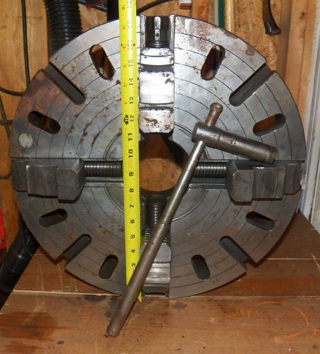 18&#034; CUSHMAN 4 JAW INDEPENDENT CHUCK WITH 4&#034; HOLE.