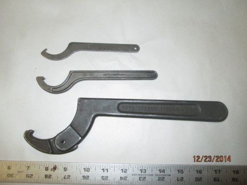 MACHINIST LATHE MILL Machinist Lot of Spanner Wrenches Wrench 1 Adjustable
