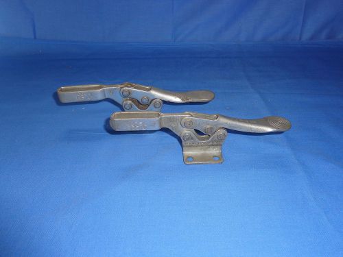 SET of 2 HORIZONTAL TOGGLE CLAMPS hold down action clamp DE STA CO # 225-U