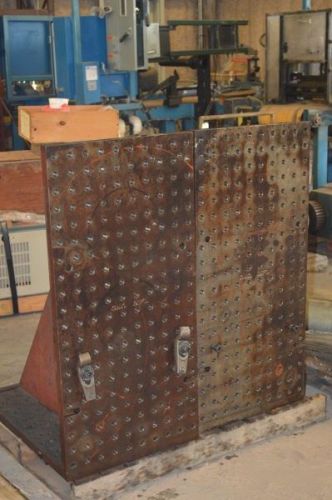 (2) 20&#034; X 41&#034; DRILLED AND TAPPED ANGLE PLATES - #27272