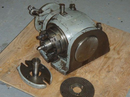 Van norman dividing head 50 taper with 50v adaptor and handwheel collet  closer for sale