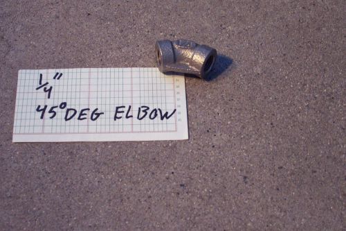 45 degree elbow 1/4&#034; stainless steel 150# npt, pipe fitting n.p.t. (two for one) for sale