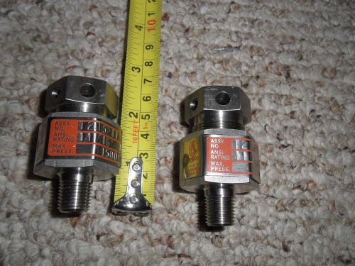 Oseco threaded rupture disk holder new 316ss 1/4&#034; npt 1500#  lot of 2 for sale
