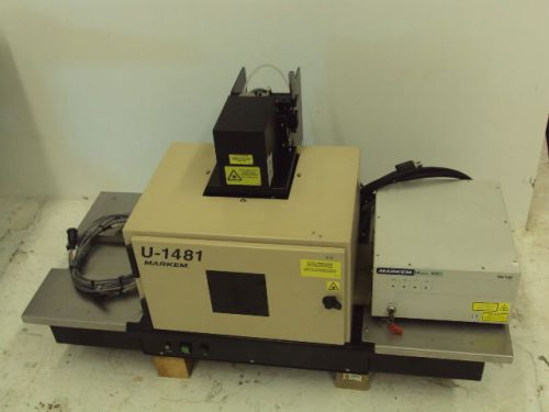 MARKEM 3001 FIBER LASER MARKER MARKING SYSTEM W/O COMPUTER  U-1481 YAG JDSU