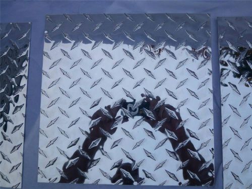 Qty of 12 12&#034; x 12&#034; x 1/16&#034; Diamond Plate Aluminum sheets, great for projects