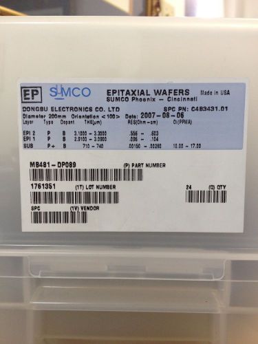 Sumco dp089 200mm silicon wafer for sale