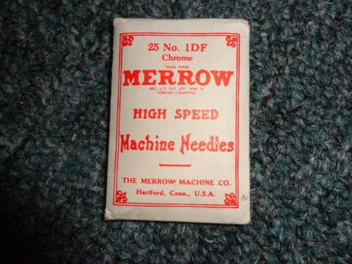 MERROW CURVED  SEWING MACHINE NEEDLES No. 1DF Chrome Vintage Needles NOS