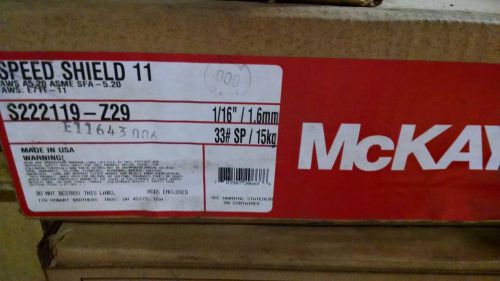 MCKAY  Speedshield 11  Mig Welding  E71T-11  Flux Core Wire 1/16  33 lbs