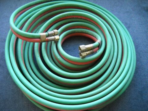 Aga oxygen / acetylene - propane torch hose 50 ft. length new condition  usa for sale