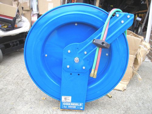 Coxreels shw-n-1100 welding hose reel &amp; hoses new w/ minor shipping damage as-is for sale