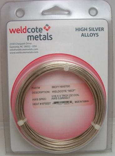 56 Silver Solder 1/16&#034; 5 Troy Ounce Cadmium Free