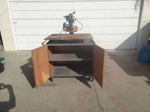 Dewalt 7730 powershop 250 2hp 2 hp radial arm saw 10 inch w rolling cart bench for sale