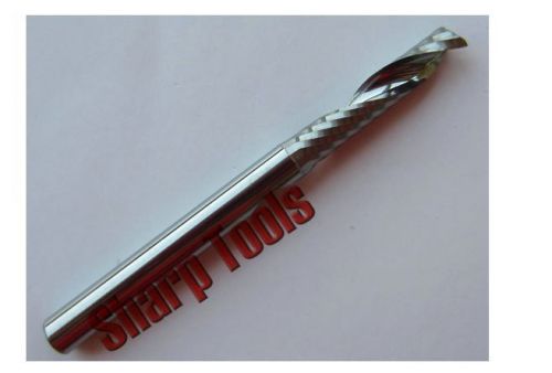 10 pcs 1/8&#034; micro single flute spiral bit,end mill cutter,cnc router bits for sale