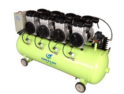 Dental noiseless oil free oilless air compressor motor ga-164 6400w tank 200l for sale
