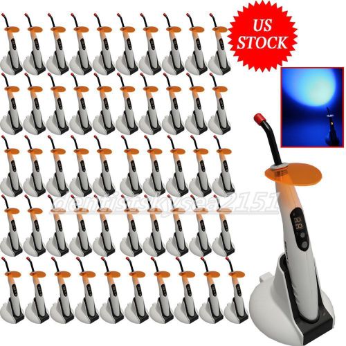 50X Dental LED Curing Light Lamp Cordless Wireless Light Curing Unit with Tips