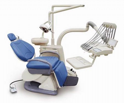 New Dental Unit Chair F6 Model Soft Leather Controlled Integral FDA CE
