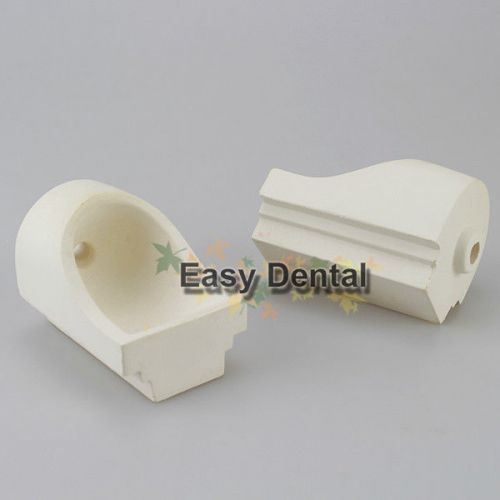 2pcs dental lab quartz zirconia centrifugal casting crucible hooded large for sale