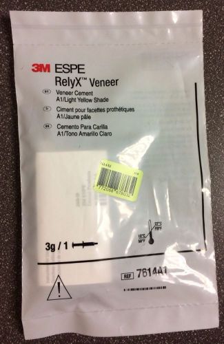 3M ESPE RelyX Veneer Cement A1/Light Yellow 7614A1 3gm Syr Expiration: 2015-01