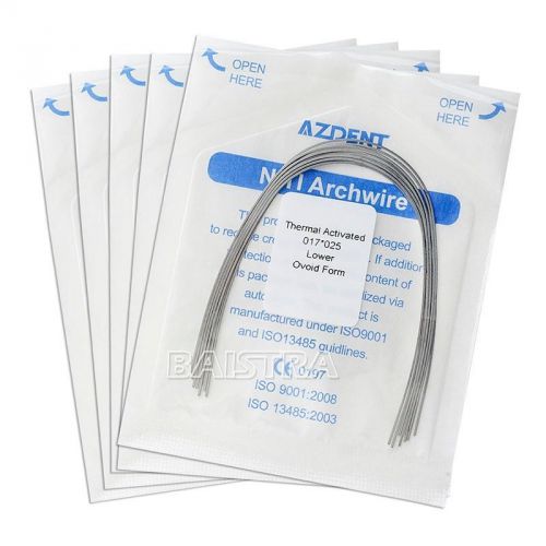 5 Packs New Dental Orthodontic Heat thermal Activated NITI Rectangular Arch Wire