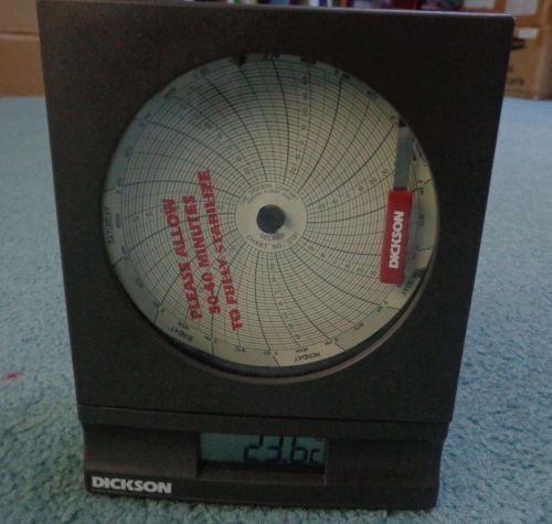 Dickson sl4350c7 temperature chart recorder for sale