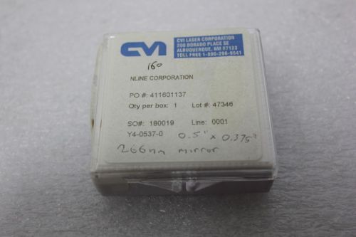 CVI HIGH POWER YAG LASER MIRROR Y4-1037-0 266nm  (S8-3-54A)