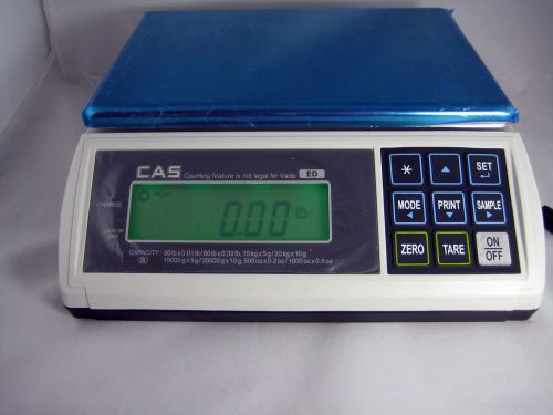 CAS ED-60 Digital Bench/Counter Scale 30 x 0.1 lb/60 x 0.2 lb NTEP New Open Box