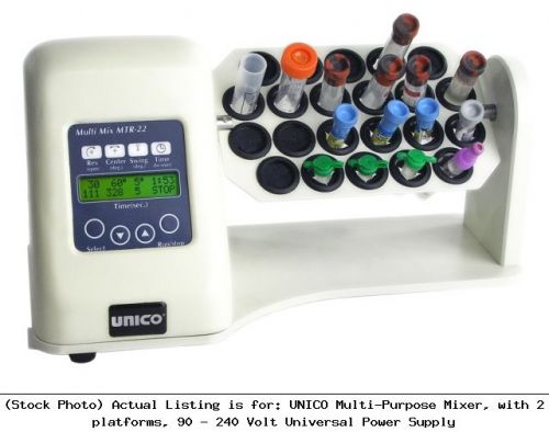Unico multi-purpose mixer, with 2 platforms, 90 - 240 volt universal : mtr22 for sale