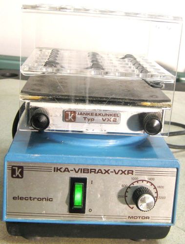 IKA Vibrax VXR S1 Shaker w/ Type 2 VXR Test Tube Attachment , 0-2400 RPM REDUCED